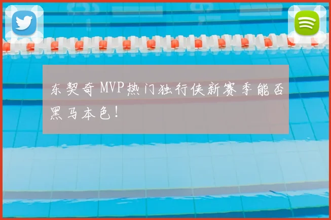 东契奇 MVP热门独行侠新赛季能否黑马本色！